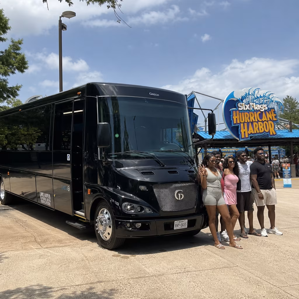 Rent a Bus to Hurricane Harbor Arlington
