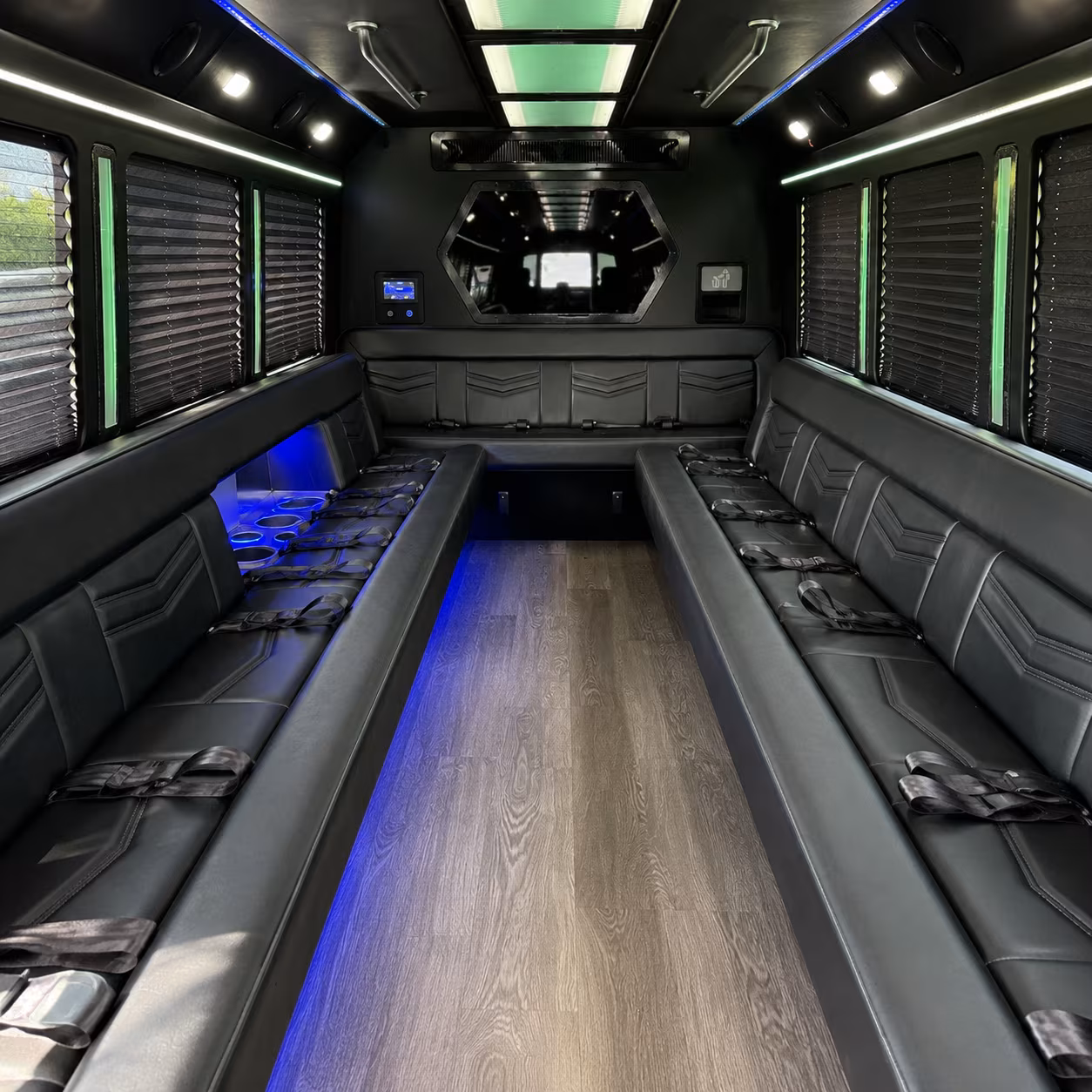 25 Passenger Party Bus Interior