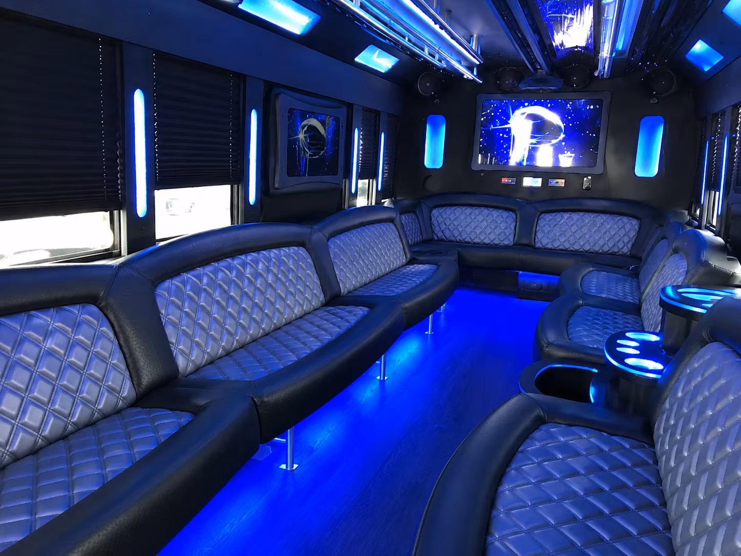 Arlington Birthday, Sweet 16, & Quinceañera Transportation party bus exterior