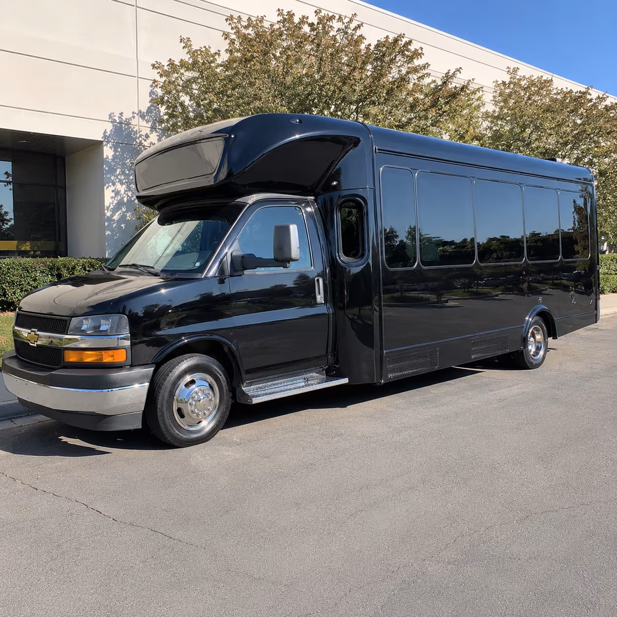 Arlington Private Event Transportation party bus exterior
