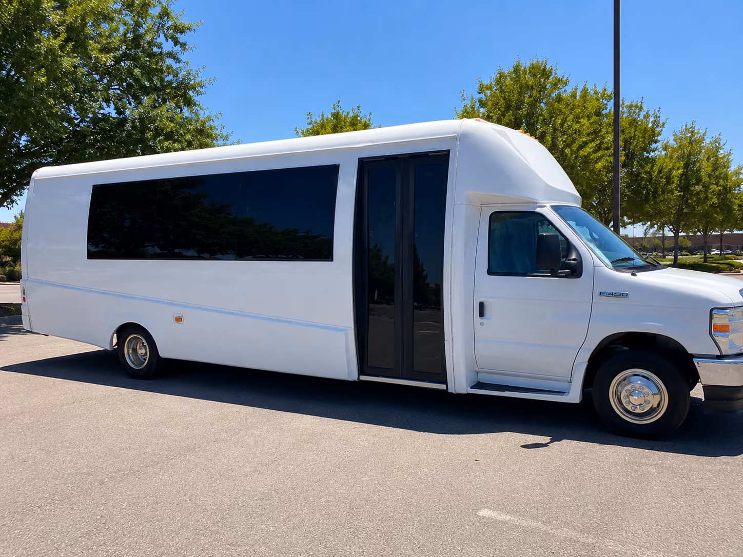 Arlington Private Event Transportation party bus exterior
