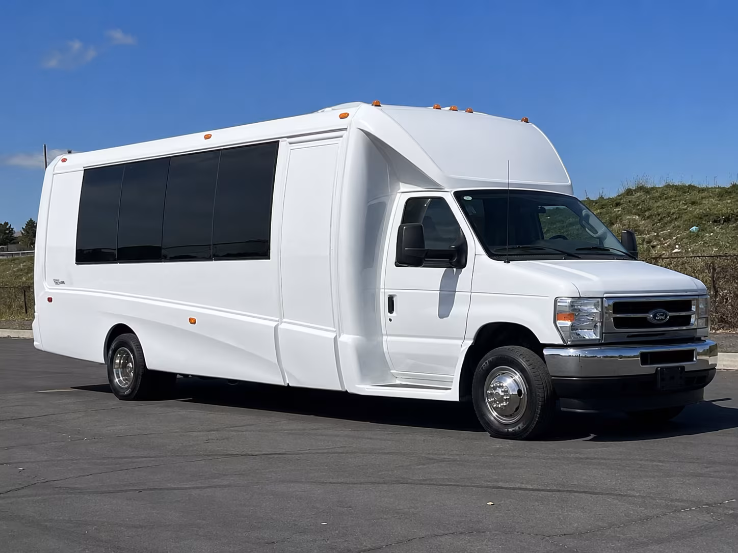Arlington Private Event Transportation party bus exterior