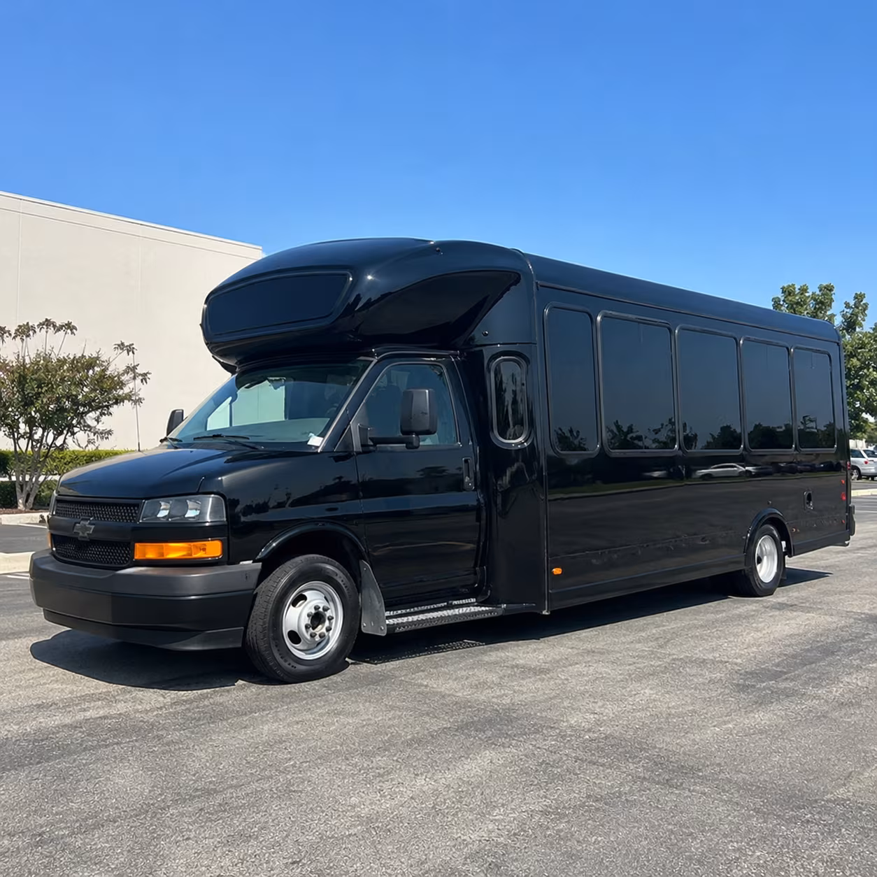 Arlington Prom & Homecoming Transportation party bus exterior