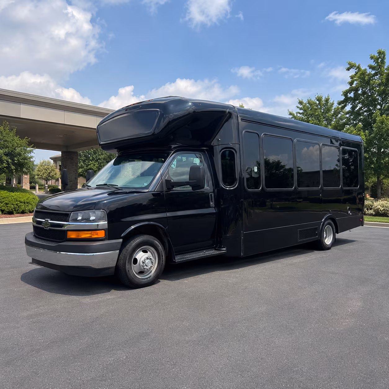 Arlington Prom & Homecoming Transportation party bus exterior