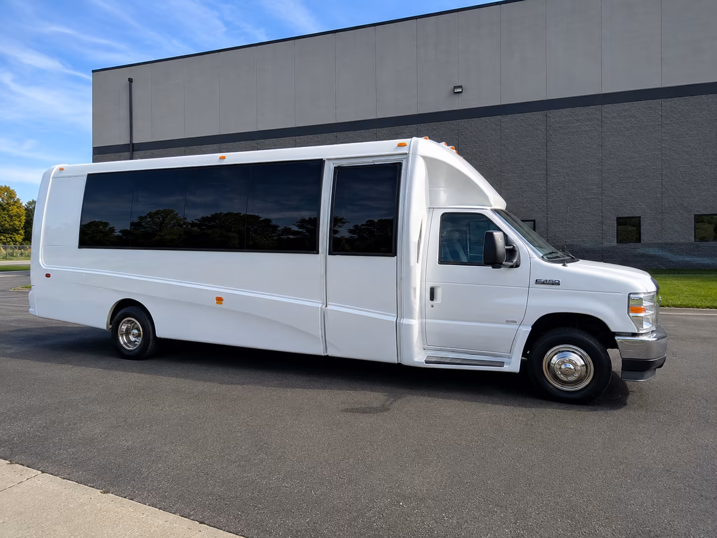 Arlington School Event Transportation party bus exterior