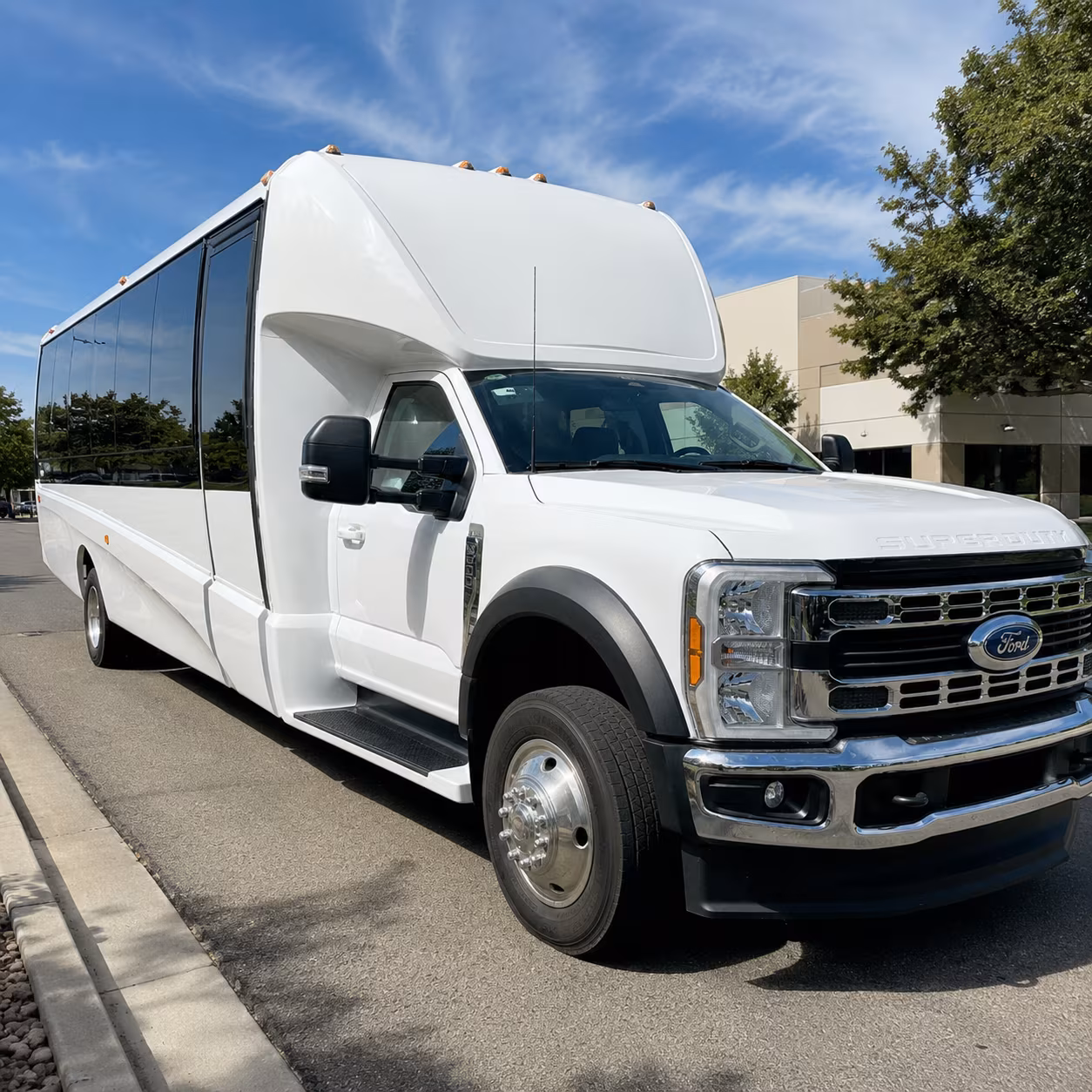Arlington School Event Transportation party bus exterior