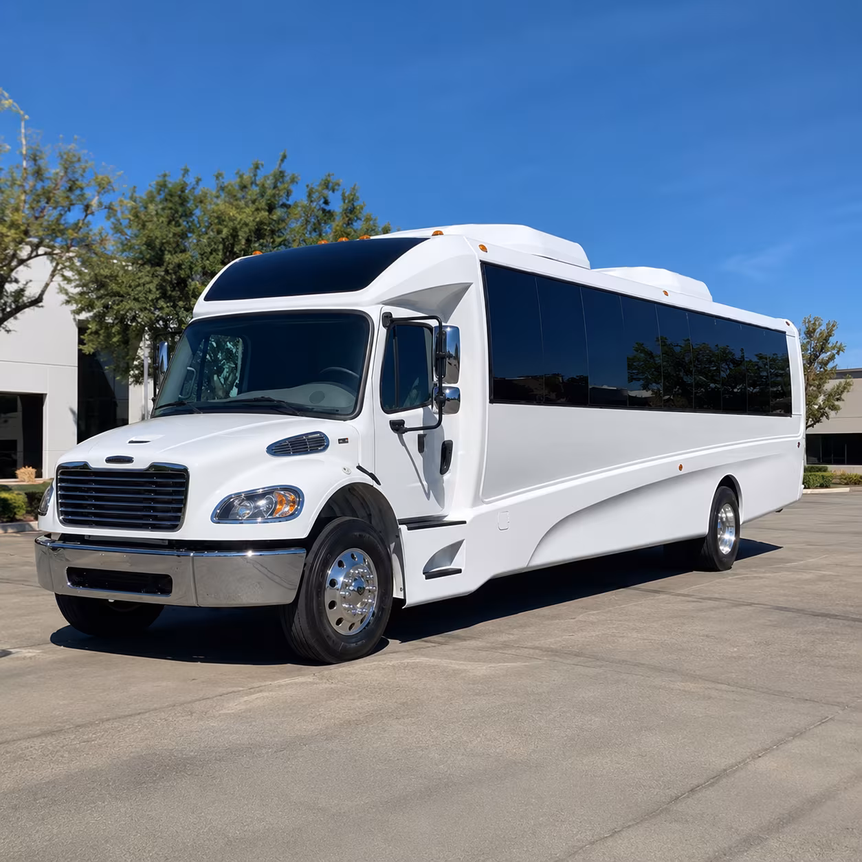 Arlington School Event Transportation party bus exterior