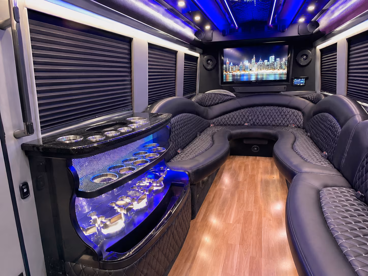 Arlington Sporting Event Transportation party bus exterior