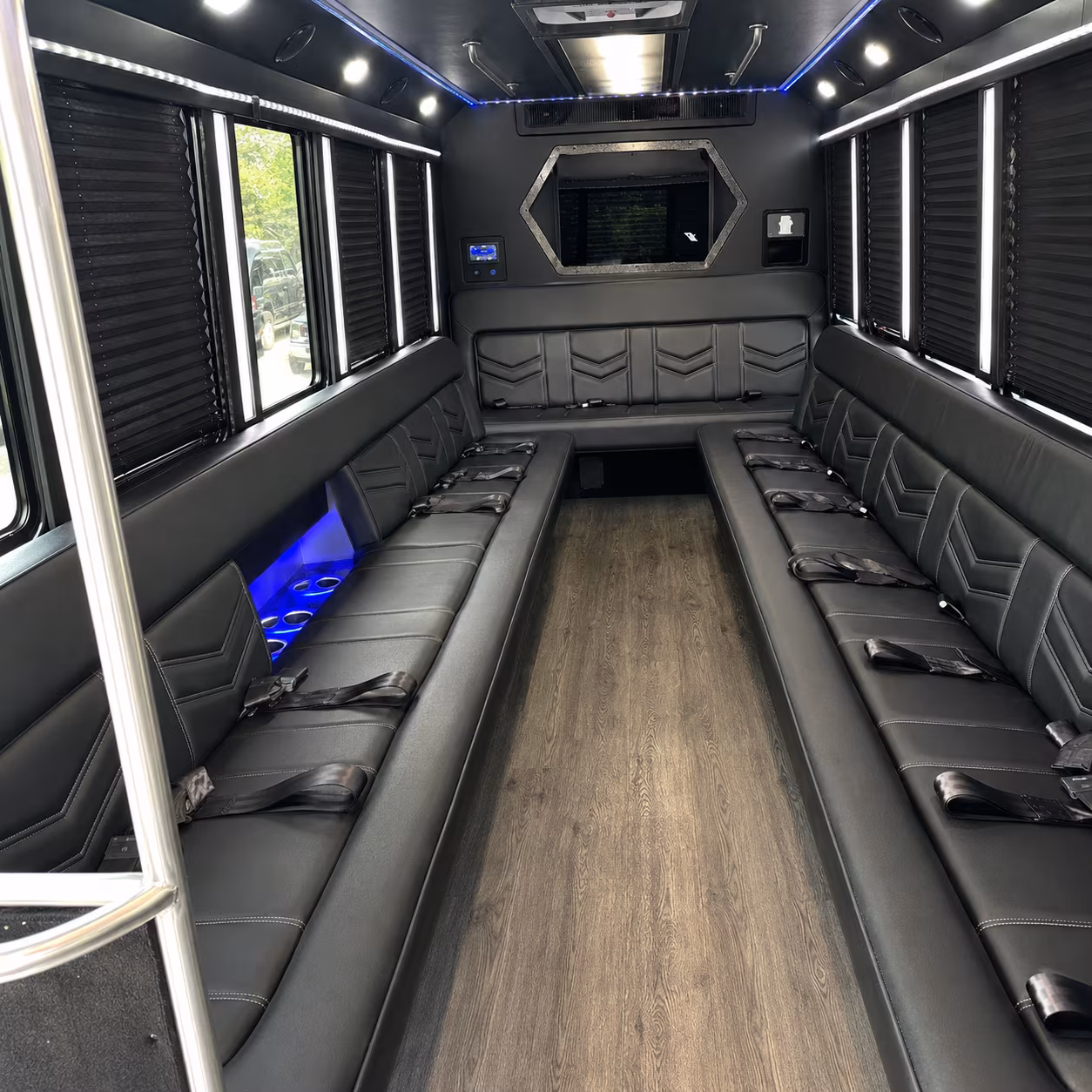 Arlington Sporting Event Transportation party bus exterior