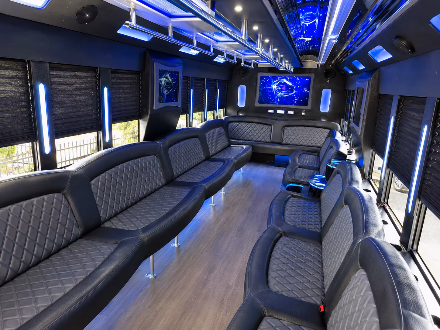 Arlington Sporting Event Transportation party bus exterior