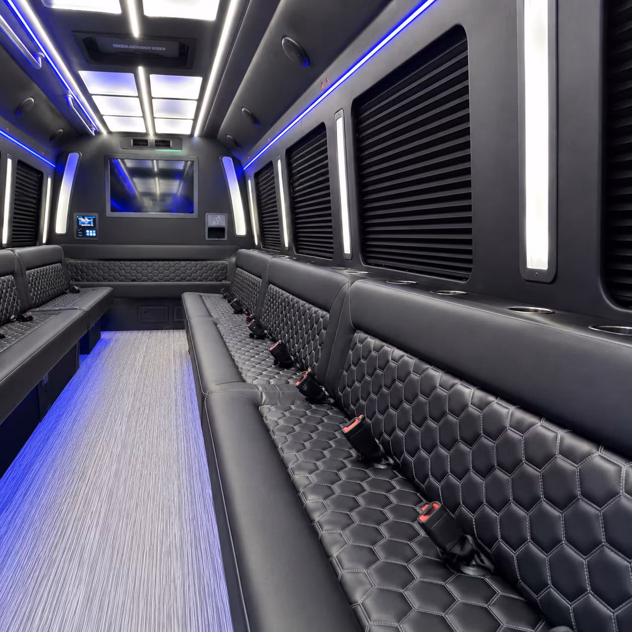 Arlington Sporting Event Transportation party bus exterior