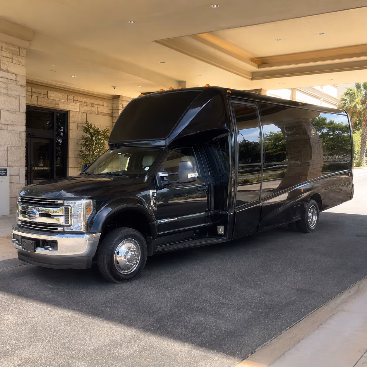 Arlington Sporting Event Transportation party bus interior