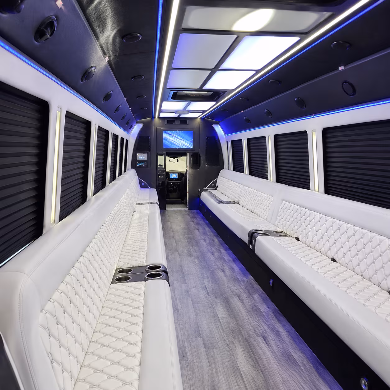 Arlington Sporting Event Transportation party bus exterior