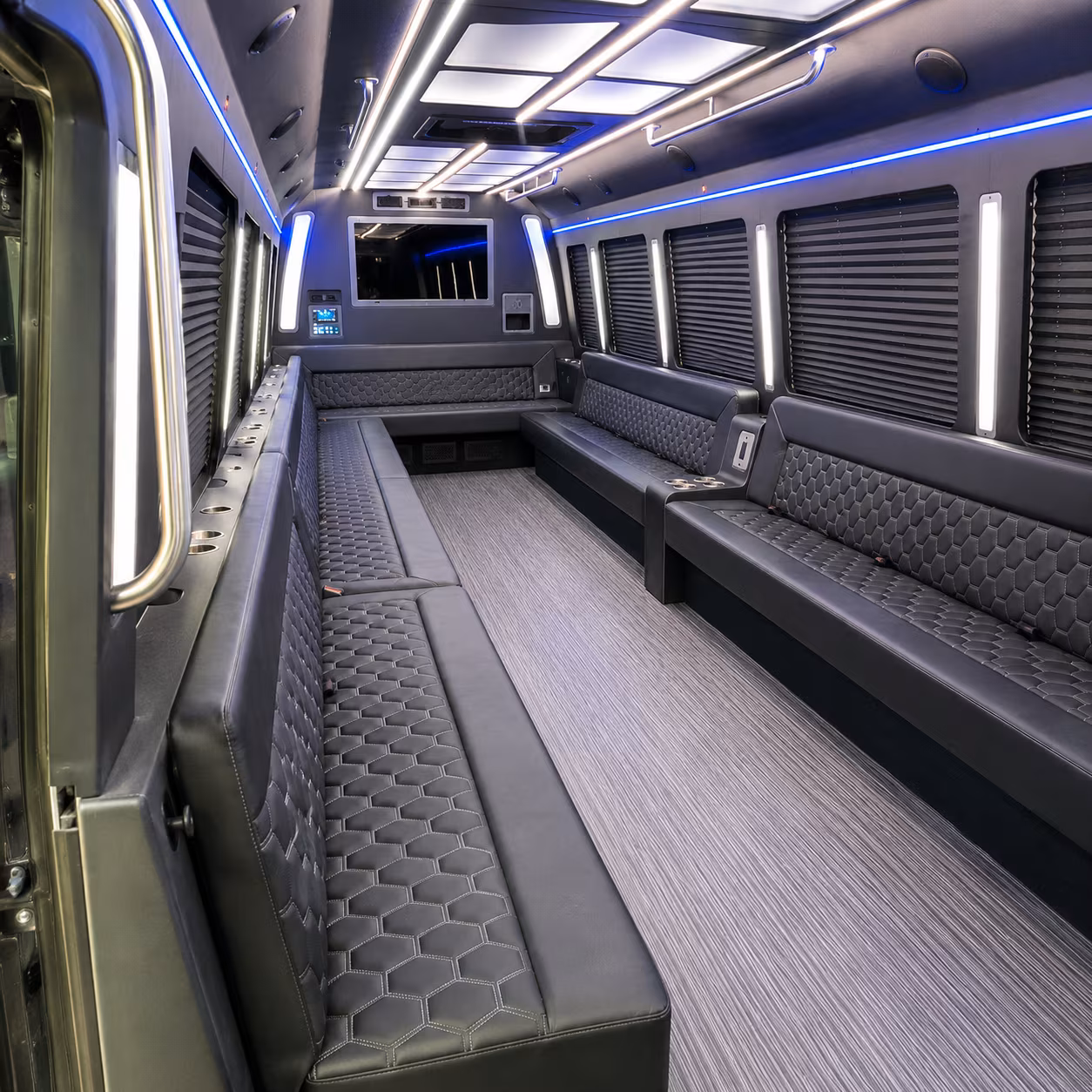 Arlington Wedding Transportation party bus exterior