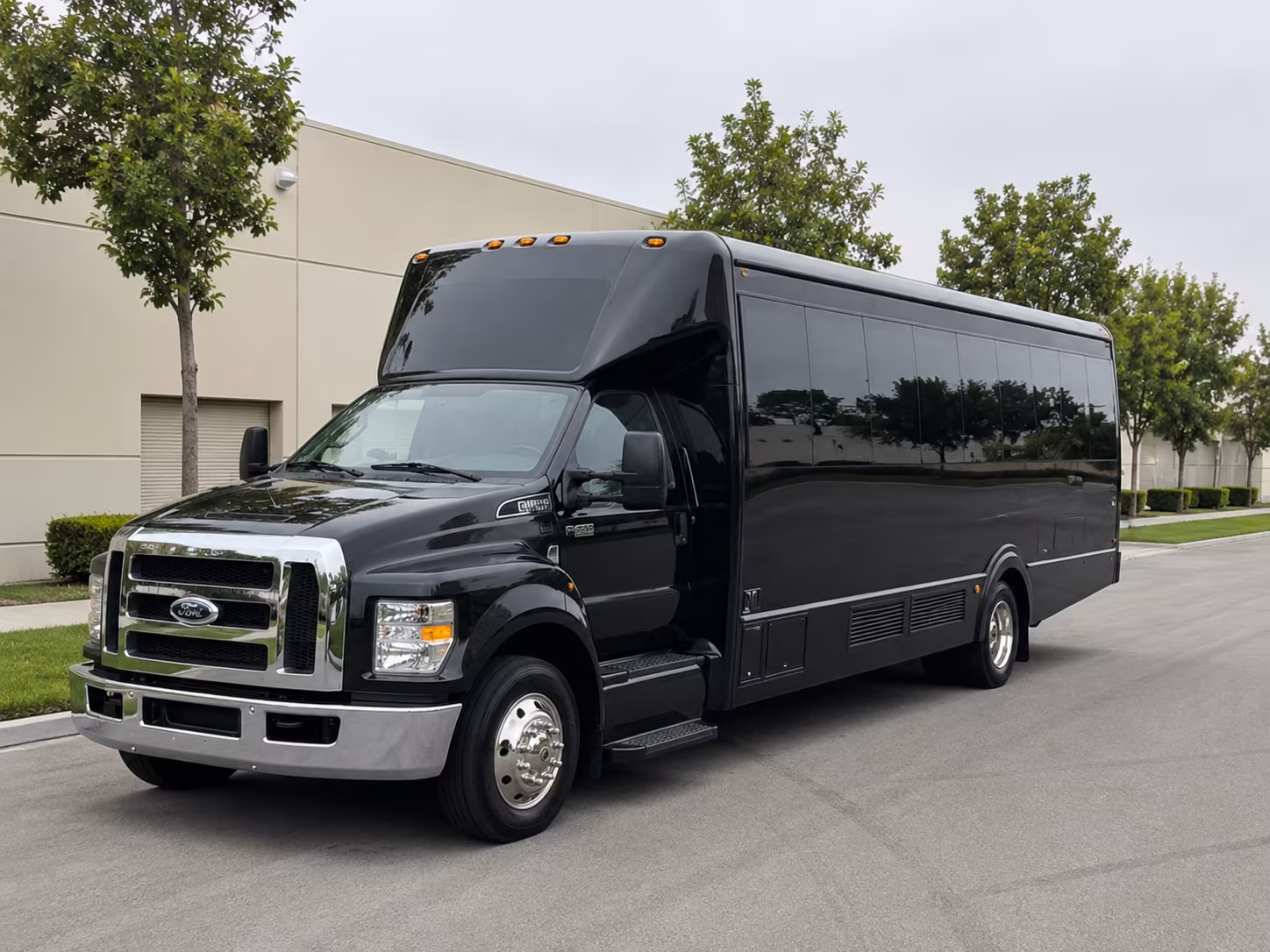 Arlington Wedding Transportation party bus exterior