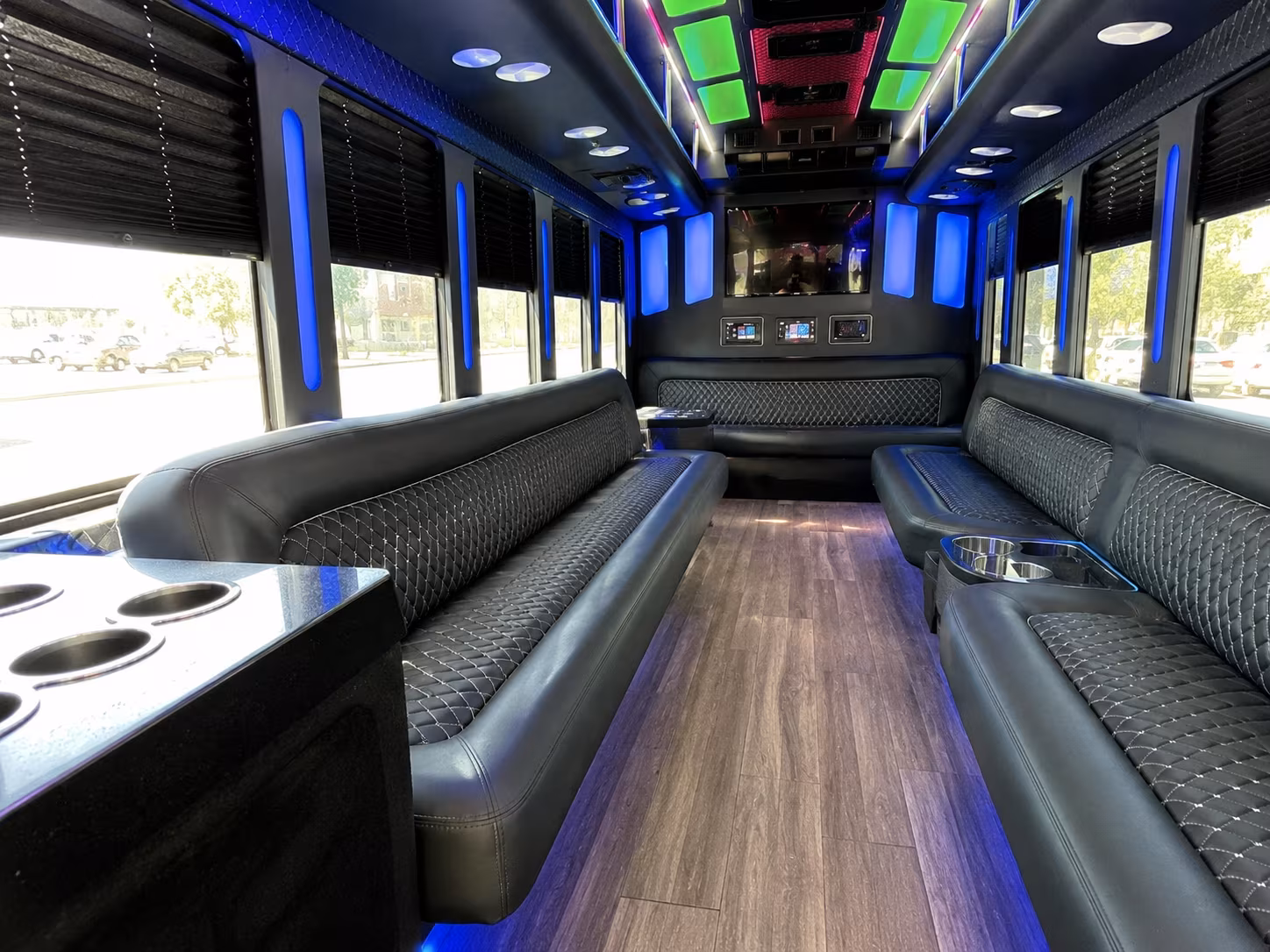 Arlington Wedding Transportation onboard seating