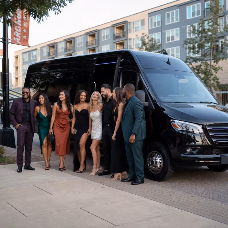 Arlington Bachelor & Bachelorette Transportation fleet vehicle