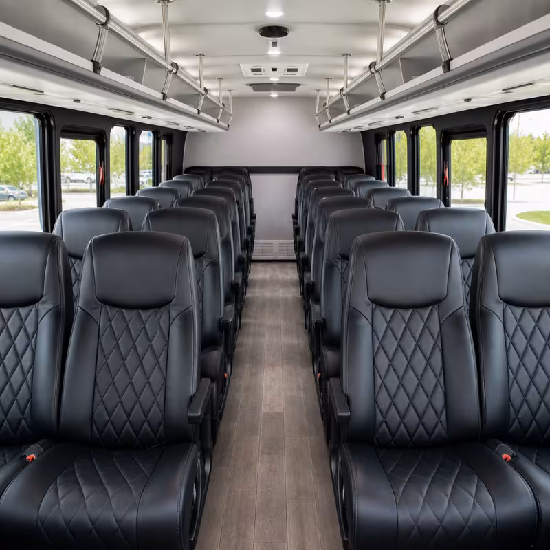 15-35 Passenger Minibus Interior