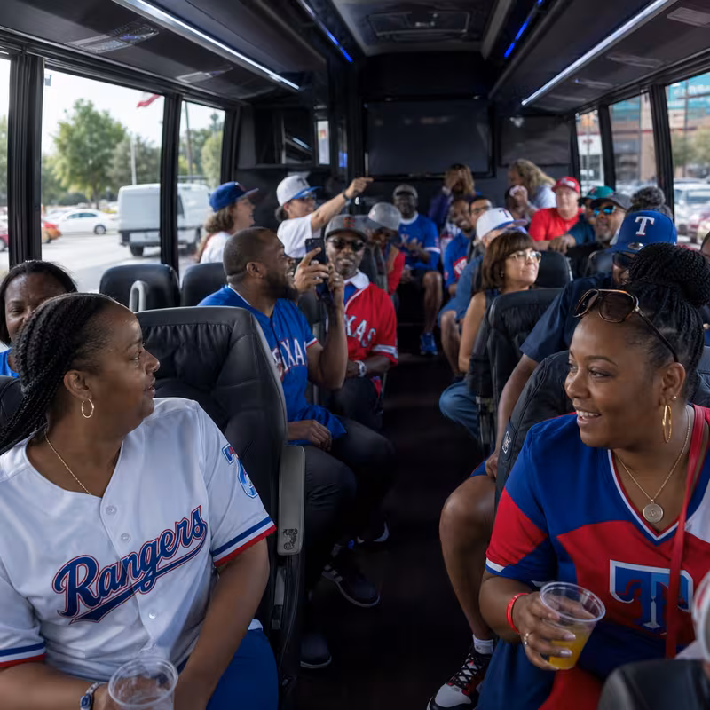 Arlington Sporting Event Transportation fleet vehicle