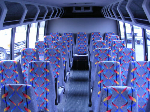 Sugar Land 24 Passenger Mini Bus Interior